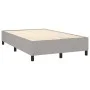 Cama box spring con colchón tela gris claro 120x200 cm de vidaXL, Camas y somieres - Ref: Foro24-3136421, Precio: 430,22 €, D...