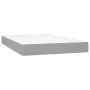 Cama box spring con colchón tela gris claro 120x200 cm de vidaXL, Camas y somieres - Ref: Foro24-3136421, Precio: 430,22 €, D...