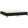 Box spring bed with black fabric mattress 200x200 cm by vidaXL, Beds and slatted bases - Ref: Foro24-3136463, Price: 741,16 €...