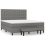 Cama box spring con colchón tela gris oscuro 180x200 cm de vidaXL, Camas y somieres - Ref: Foro24-3136934, Precio: 704,86 €, ...