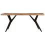 Mesa de comedor madera maciza de acacia negra 180x90x77 cm en Mesas de comedor | Comprar online en Foru.es
