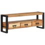 Mueble de TV madera maciza de acacia 120x30x45 cm en Muebles TV | Comprar online en Foru.es
