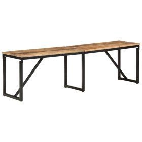 Banco de madera maciza de mango 160x35x46 cm en Bancos para recibidores y almacenamiento | Comprar online en Foru.es