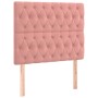 Cama box spring colchón y LED terciopelo rosa 120x200 cm de vidaXL, Camas y somieres - Ref: Foro24-3136298, Precio: 457,31 €,...