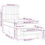 Cama box spring con colchón tela gris claro 90x190 cm de vidaXL, Camas y somieres - Ref: Foro24-3136717, Precio: 341,00 €, De...