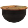 Mesa de centro de madera maciza reciclada negra 50x27 cm en Mesas de centro | Comprar online en Foru.es