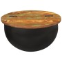 Mesa de centro de madera maciza reciclada negra 50x27 cm en Mesas de centro | Comprar online en Foru.es