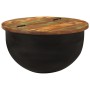 Mesa de centro de madera maciza reciclada negra 50x27 cm en Mesas de centro | Comprar online en Foru.es
