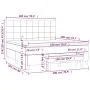 Boxspringbett mit dunkelgrauer Stoffmatratze 180x200 cm von vidaXL, Betten und Lattenroste - Ref: Foro24-3136614, Preis: 679,...