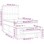 Cama box spring con colchón tela gris claro 90x190 cm de vidaXL, Camas y somieres - Ref: Foro24-3136877, Precio: 345,18 €, De...