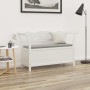 Banco madera maciza abeto blanco 107x45x75,5 cm en Bancos para recibidores y almacenamiento | Comprar online en Foru.es