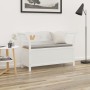 Banco madera maciza abeto blanco 107x45x75,5 cm en Bancos para recibidores y almacenamiento | Comprar online en Foru.es