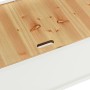 Banco madera maciza abeto blanco 107x45x75,5 cm en Bancos para recibidores y almacenamiento | Comprar online en Foru.es