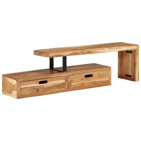 Mueble de TV (118-200) x 30x40 cm Madera maciza de acacia en Muebles TV | Comprar online en Foru.es