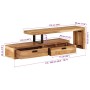 Mueble de TV (118-200) x 30x40 cm Madera maciza de acacia en Muebles TV | Comprar online en Foru.es
