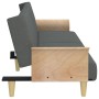 Sofá cama con reposabrazos tela gris oscuro en Sofás | Comprar online en Foru.es
