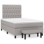 Cama box spring con colchón tela gris claro 120x200 cm de vidaXL, Camas y somieres - Ref: Foro24-3136821, Precio: 435,65 €, D...