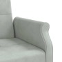 Sofá cama con cojines terciopelo gris claro en Sofás | Comprar online en Foru.es