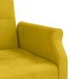 Sofá cama con cojines terciopelo amarillo en Sofás | Comprar online en Foru.es