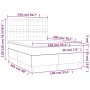 Cama box spring colchón y LED terciopelo negro 140x200 cm de vidaXL, Camas y somieres - Ref: Foro24-3136367, Precio: 520,87 €...