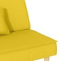Sofá cama de tela amarillo claro en Sofás | Comprar online en Foru.es