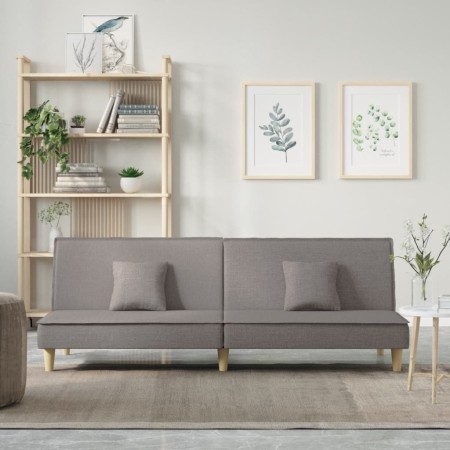 Sofá cama de tela gris taupe en Sofás | Comprar online en Foru.es