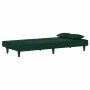 Sofá cama de terciopelo verde oscuro en Sofás | Comprar online en Foru.es