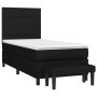 Cama box spring con colchón tela negro 80x200 cm de vidaXL, Camas y somieres - Ref: Foro24-3136551, Precio: 329,85 €, Descuen...