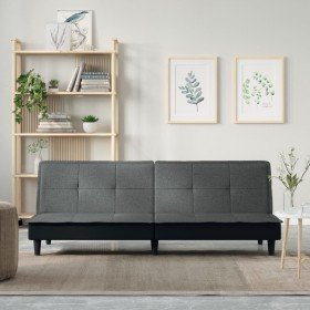 Sofá cama de tela gris oscuro en Sofás | Comprar online en Foru.es