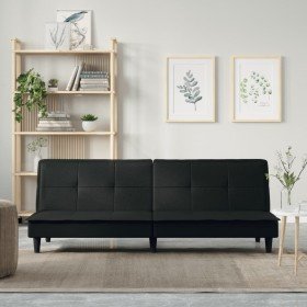 Sofá cama de tela negro en Sofás | Comprar online en Foru.es