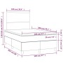 Cama box spring colchón y LED terciopelo azul oscuro 120x200 cm de vidaXL, Camas y somieres - Ref: Foro24-3135997, Precio: 42...