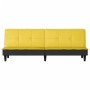 Sofá cama de tela amarillo claro en Sofás | Comprar online en Foru.es