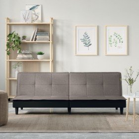Sofá cama de tela gris taupe en Sofás | Comprar online en Foru.es