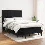 Box spring bed with black fabric mattress 140x190 cm by vidaXL, Beds and slatted bases - Ref: Foro24-3136591, Price: 527,66 €...