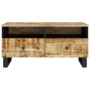Mesa de centro madera maciza mango y contrachapada 80x54x40 cm en Mesas de centro | Comprar online en Foru.es