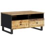 Mesa de centro madera maciza mango y contrachapada 80x54x40 cm en Mesas de centro | Comprar online en Foru.es