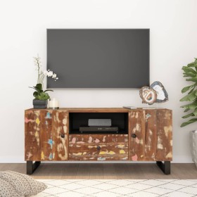 Mueble TV madera reciclada y madera contrachapada 105x33,5x46cm en Muebles TV | Comprar online en Foru.es