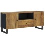 Mueble de TV madera mango y madera contrachapada 105x33,5x46 cm en Muebles TV | Comprar online en Foru.es