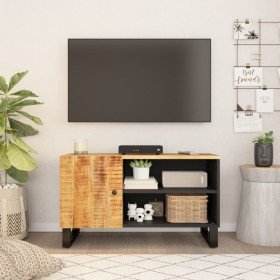 Mueble de TV madera mango y madera contrachapada 80x33x46 cm en Muebles TV | Comprar online en Foru.es