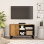 Mueble de TV madera mango y madera contrachapada 80x33x46 cm en Muebles TV | Comprar online en Foru.es