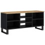 Mueble de TV madera mango y madera contrachapada 100x33x46 cm en Muebles TV | Comprar online en Foru.es