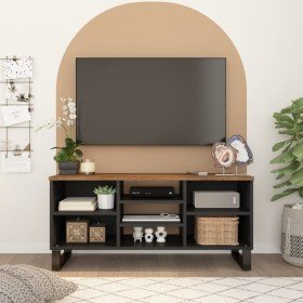 Mueble de TV madera mango y madera contrachapada 100x33x46 cm en Muebles TV | Comprar online en Foru.es