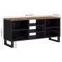 Mueble de TV madera mango y madera contrachapada 100x33x46 cm en Muebles TV | Comprar online en Foru.es