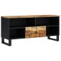 Mueble de TV madera mango y madera contrachapada 100x33x46 cm en Muebles TV | Comprar online en Foru.es
