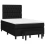 Box spring bed with black fabric mattress 120x200 cm by vidaXL, Beds and slatted bases - Ref: Foro24-3136823, Price: 484,27 €...