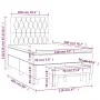 Box spring bed with black fabric mattress 120x200 cm by vidaXL, Beds and slatted bases - Ref: Foro24-3136823, Price: 484,27 €...