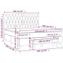Cama box spring con colchón tela gris taupe 160x200 cm de vidaXL, Camas y somieres - Ref: Foro24-3136849, Precio: 674,95 €, D...