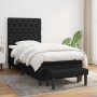 Cama box spring con colchón tela negro 80x200 cm de vidaXL, Camas y somieres - Ref: Foro24-3136791, Precio: 348,73 €, Descuen...