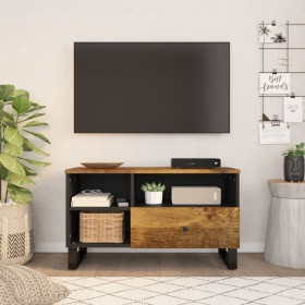 Mueble de TV madera mango y madera contrachapada 80x33x46 cm en Muebles TV | Comprar online en Foru.es