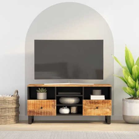 Mueble de TV madera mango y madera de ingeniería 100x33x46 cm en Muebles TV | Comprar online en Foru.es